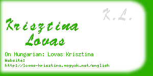 krisztina lovas business card
